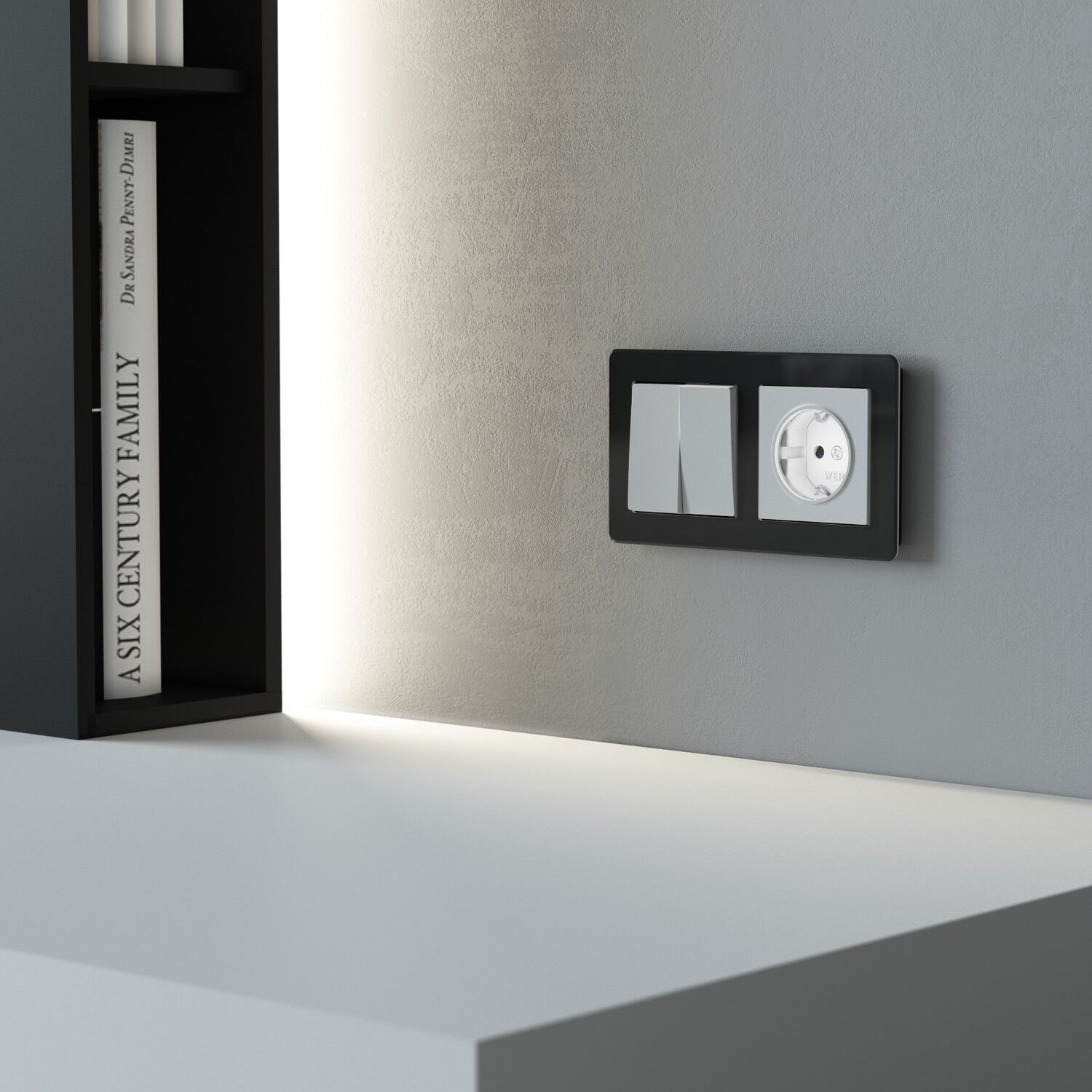 W1171461/ Розетка с подсветкой W (белый матовый) W1171461