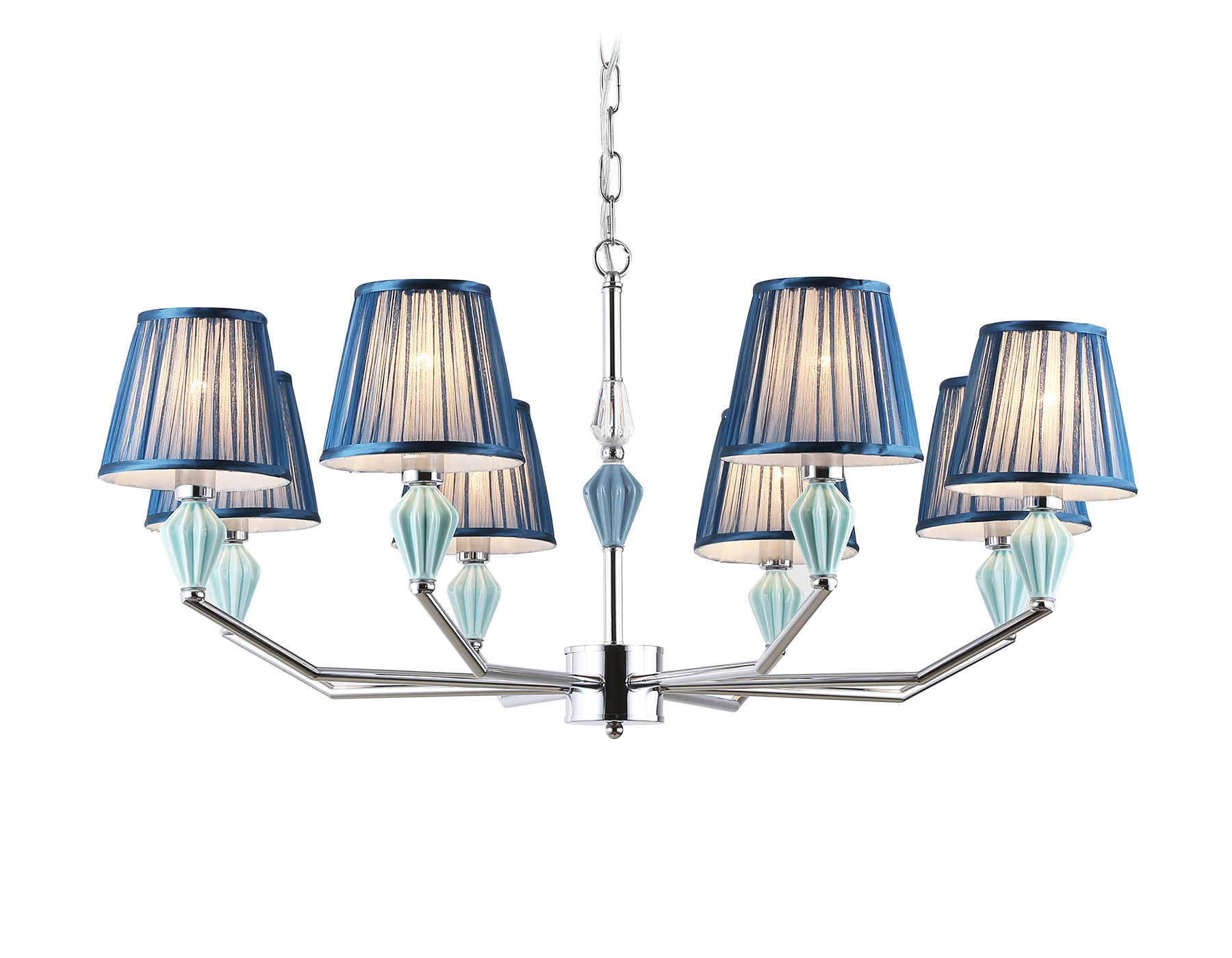 LH75063/8 CH/BK хром/черный E14/8 max 40W D870*810