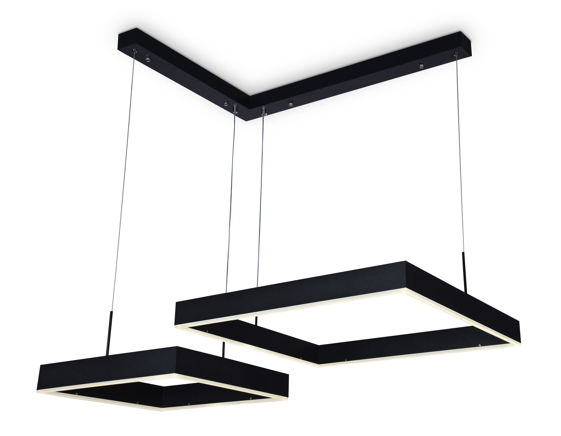 Подвесной светильник Ambrella FA6644/2 BK черный 108W 850*750*700 (ПДУ РАДИО 2.4G)