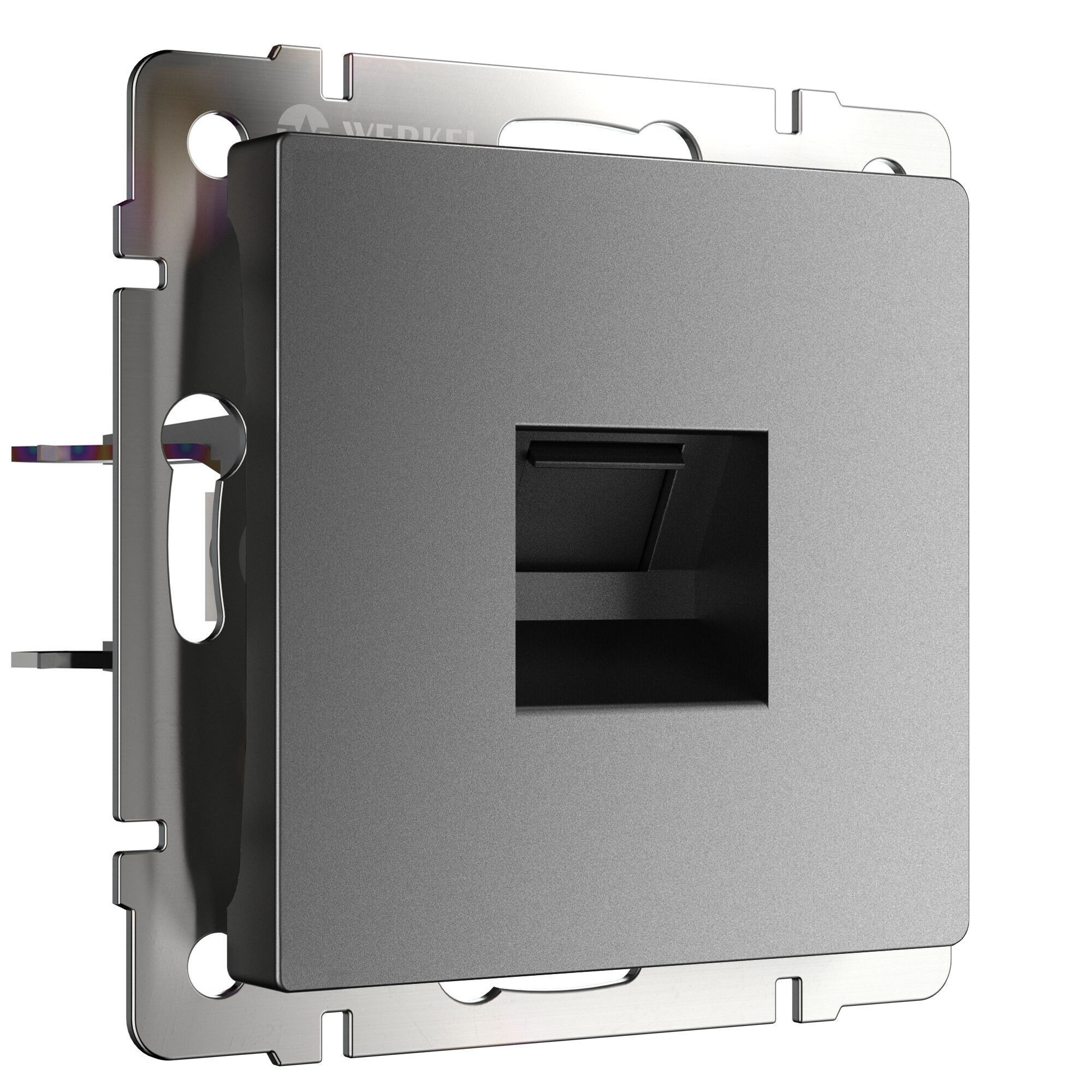 Розетка Ethernet RJ-45 Werkel (графит матовый) W1181064