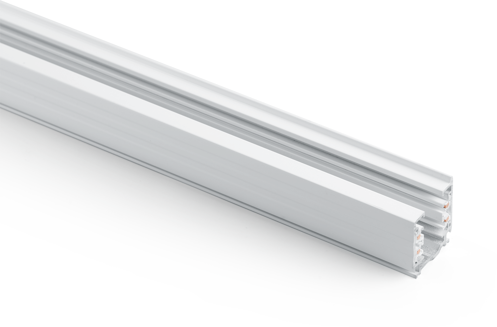 Шинопровод для трековых светильников Feron Ш2000-3, бел. 2м