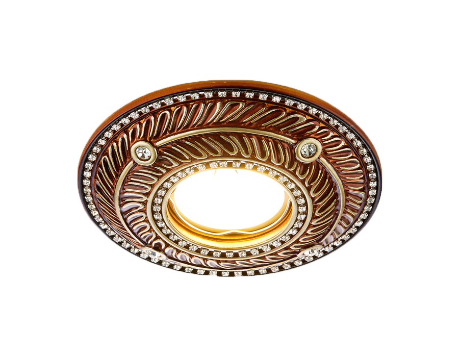 Встраиваемый светильник Ambrella D4468 BR красное дерево Встраиваемый светильник Ambrella D4468 BR красное дерево