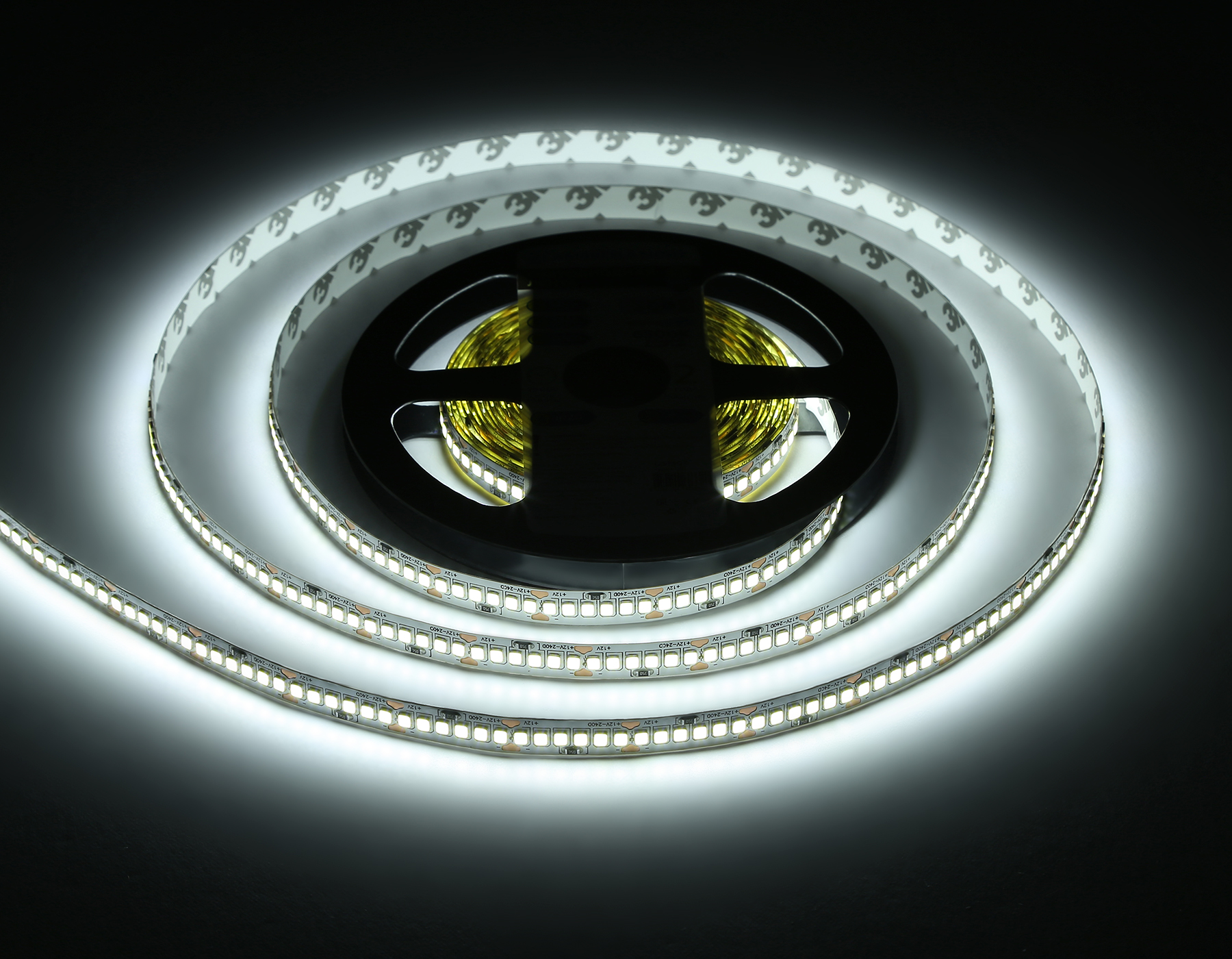 GS1503 2835 240Led/ 19.2W m/ 12V IP20 6500K/ 5000*10*1.2mm (2 конт.)