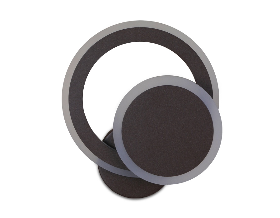 Настенный светодиодный светильник с выключателем FA561 CF/S Ambrella кофе/песок LED 3000K/6400K 24W 200*200*60