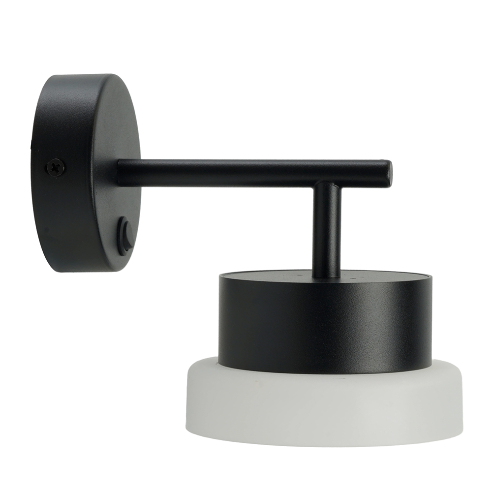 Светильник настенный  Feron HL4600 OPAL 12W, 230V, GX53, черный