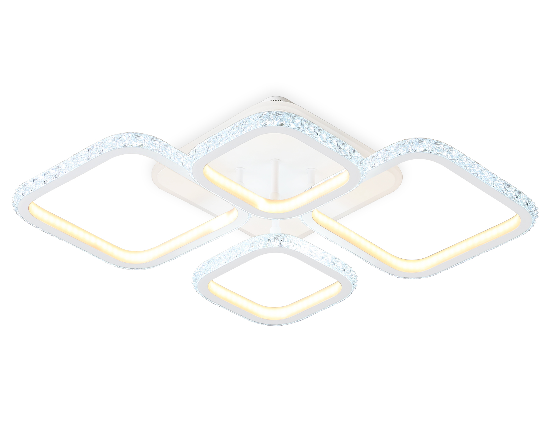 Потолочный LED светильник FA9541/2+2 WH белый 108W 6400K/3000K 670*500*110 (ПДУ РАДИО 2.4G)