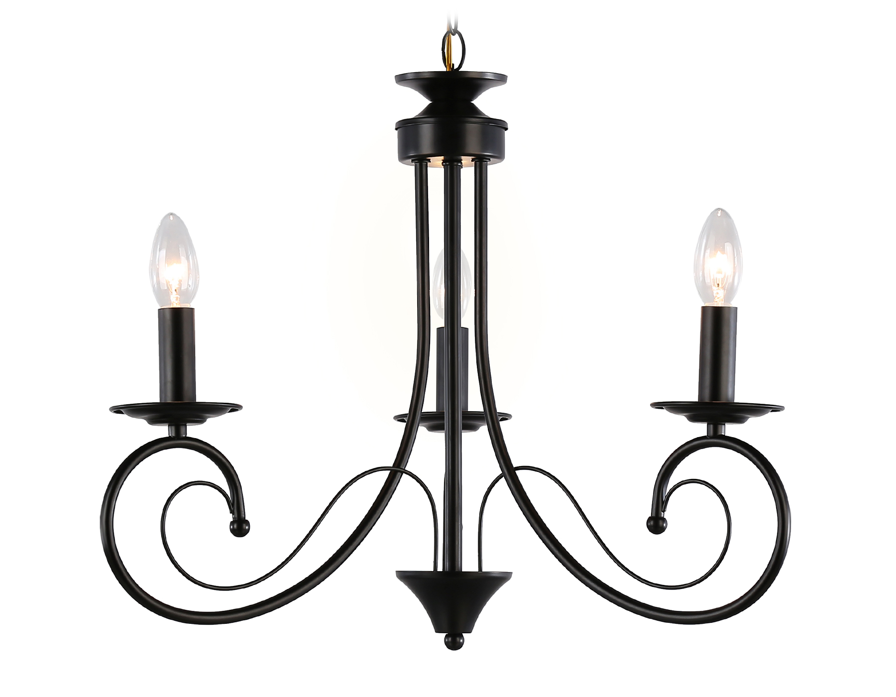 TR9606/3 BK черный E14/3 max 40W D560*650