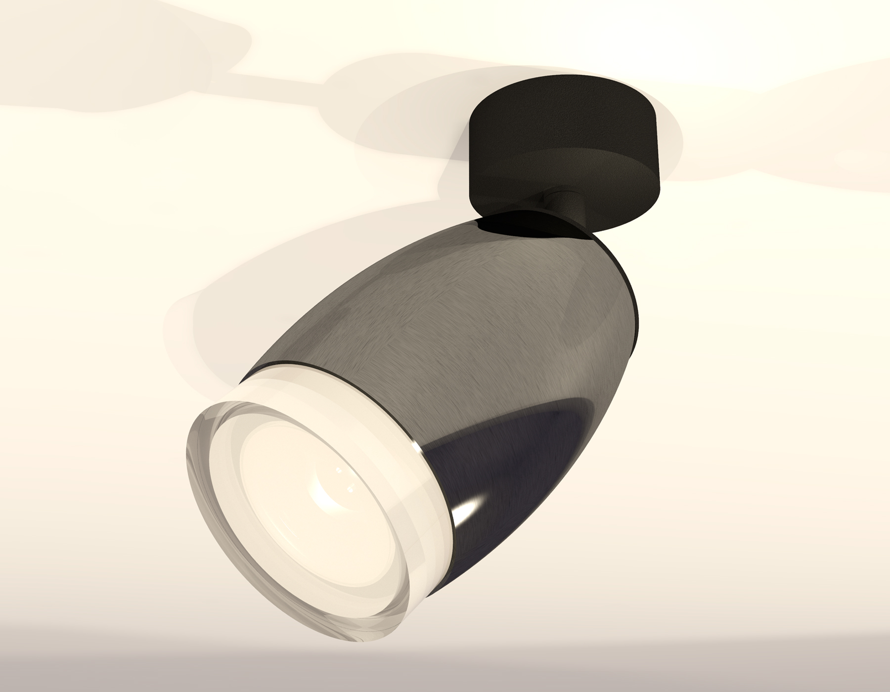 Спот поворотный XM1123005 DCH/SBK/FR черный хром/черный песок/белый матовый MR16 GU5.3 (A2210, C1123, N7160)