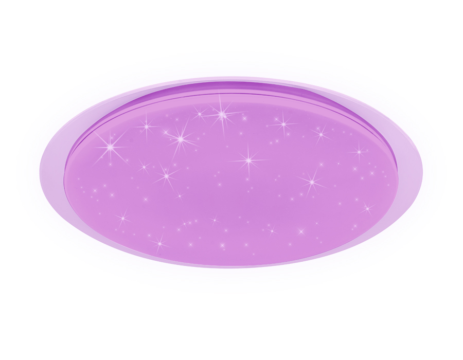 Светодиодный светильник Ambrella c подсветкой RGB FF480 WH белый 80W D560*75 (ПДУ ИК)