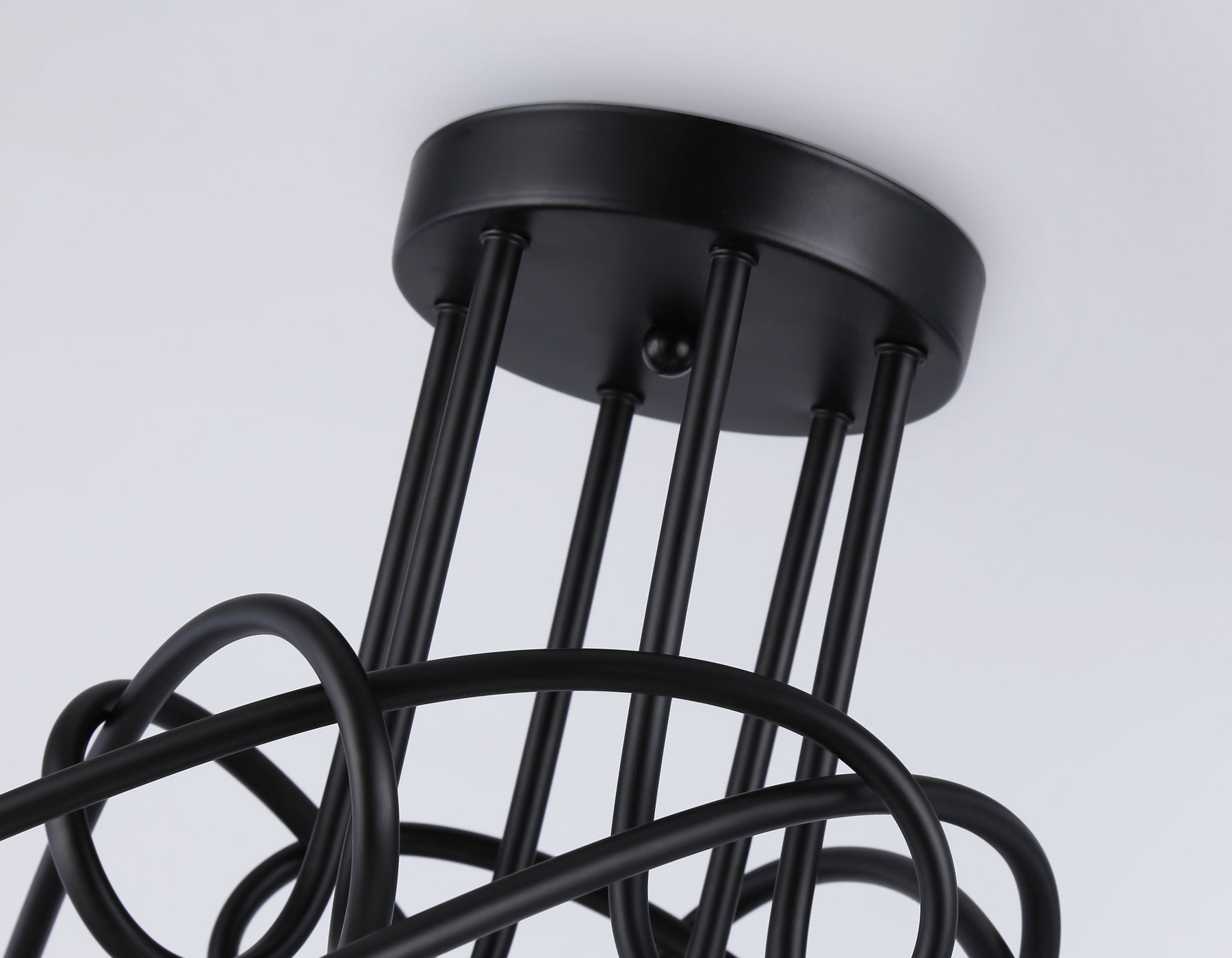 TR80419/5 BK/GD черный/золото E27/5 max 60W D690*370