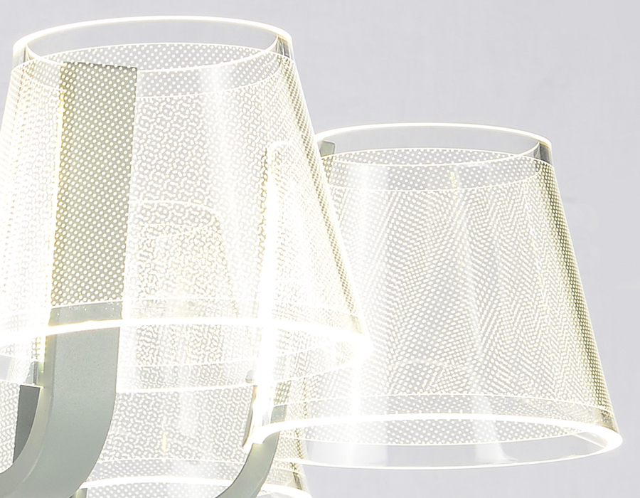 Подвесная светодиодная люстраAmbrella  с пультом AK4011/6 GR/S серый/песок 72W