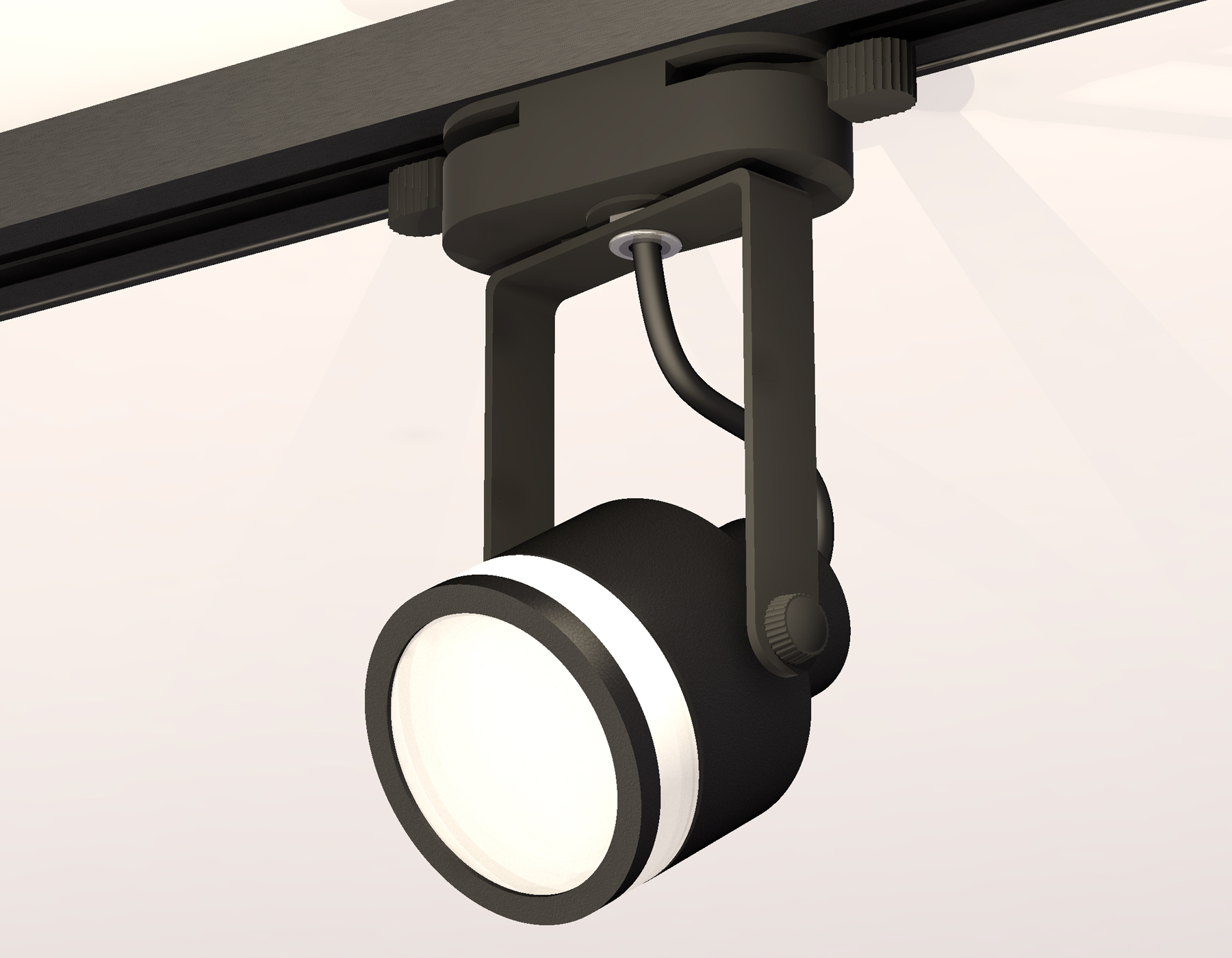 Трековый однофазный светильник XT6602080 PBK/SBK/FR черный полированный/черный песок/белый матовый MR16 GU10 (C6602, N6221)
