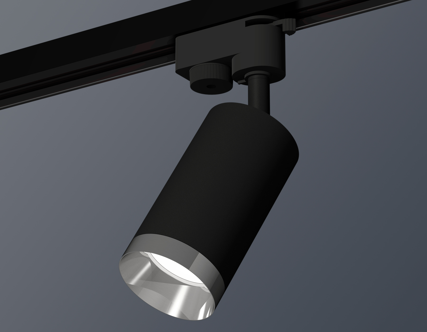 Комплект трекового светильника Ambrella XT6323062 SBK/PSL черный песок/серебро полированное MR16 GU5.3 (A2521, C6323, N6132)