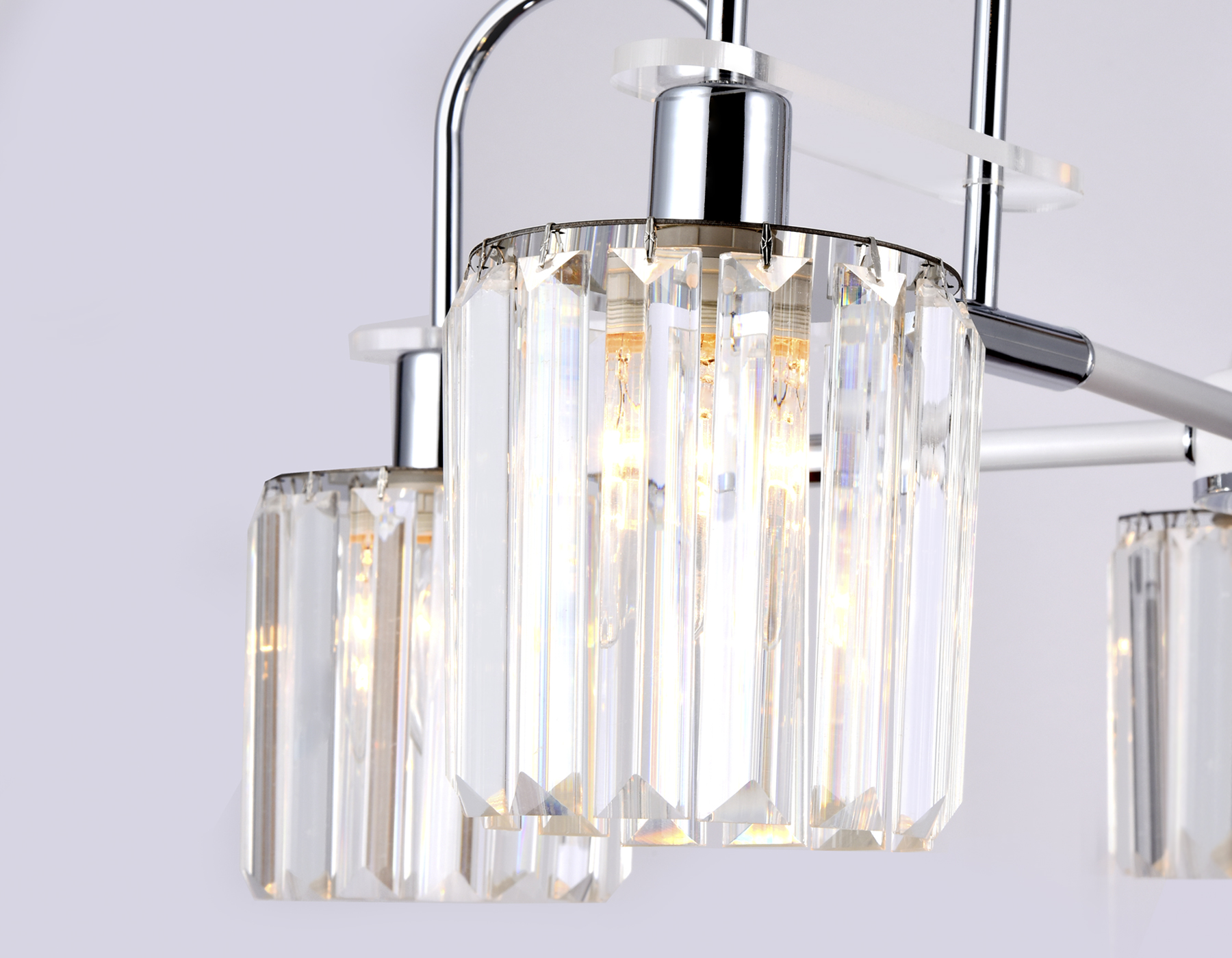 Подвесная люстра Ambrella TR5899/5  хром/прозрачный E14 max 40W D650*400