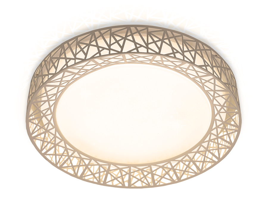 Потолочный управляемый светильник Ambrella Design FF122 WH 72W белый