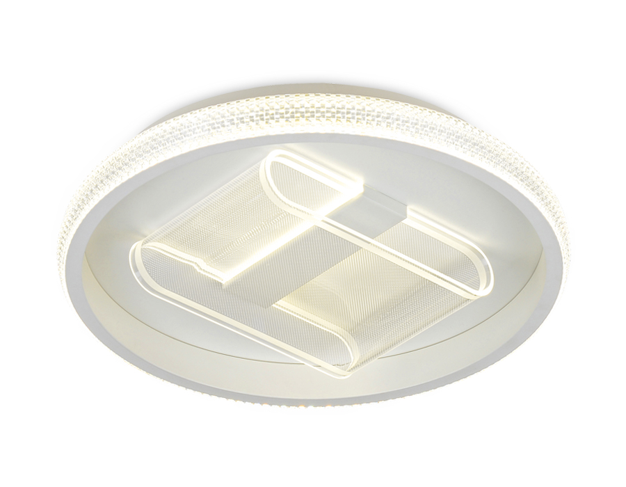 Потолочный светодиодный светильник Ambrella FA600 WH белый 66W (ПДУ РАДИО 2.4)