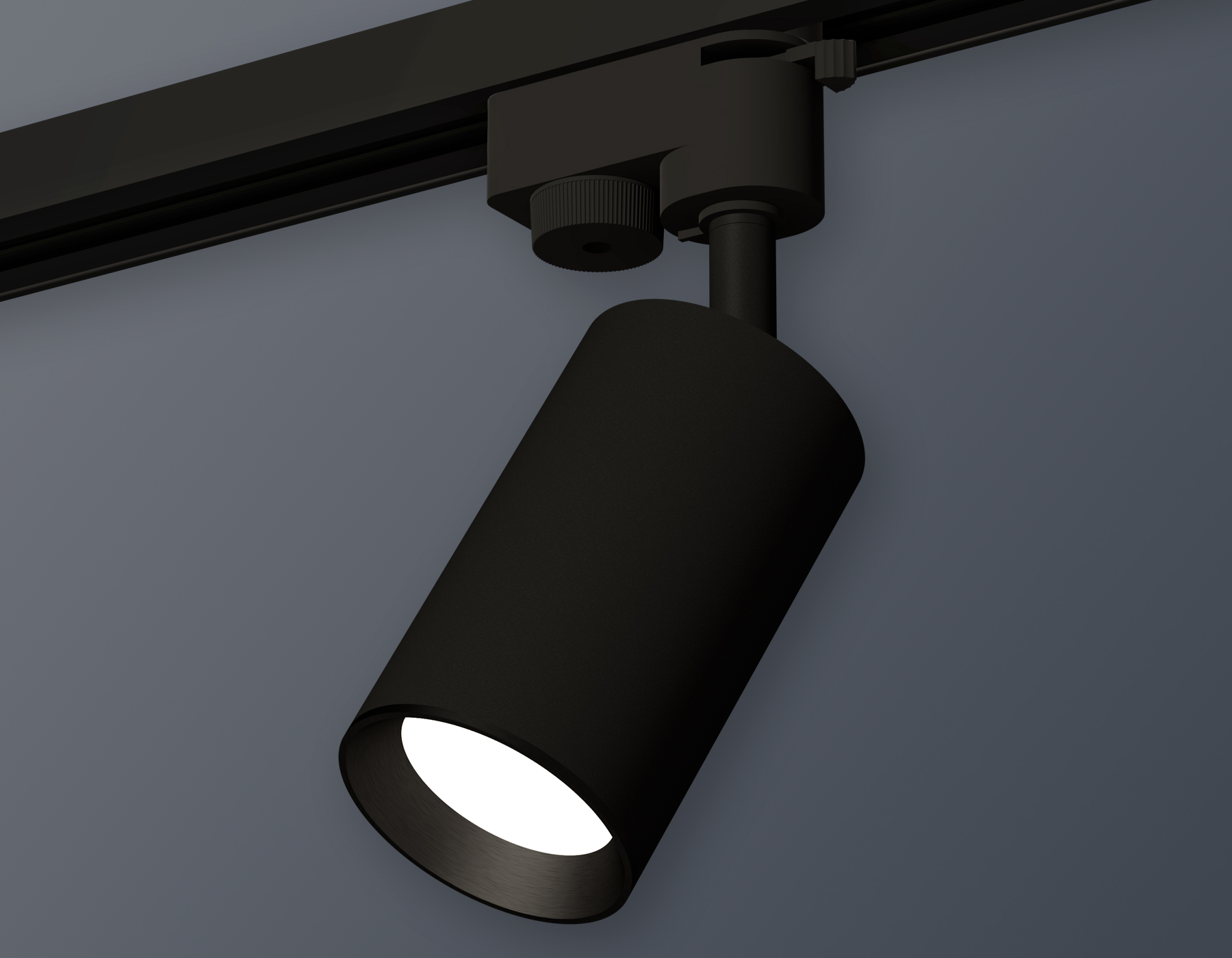 Комплект трекового светильника Ambrella XT6323003 SBK/PBK черный песок/черный полированный MR16 GU5.3 (A2521, C6323, N6103)