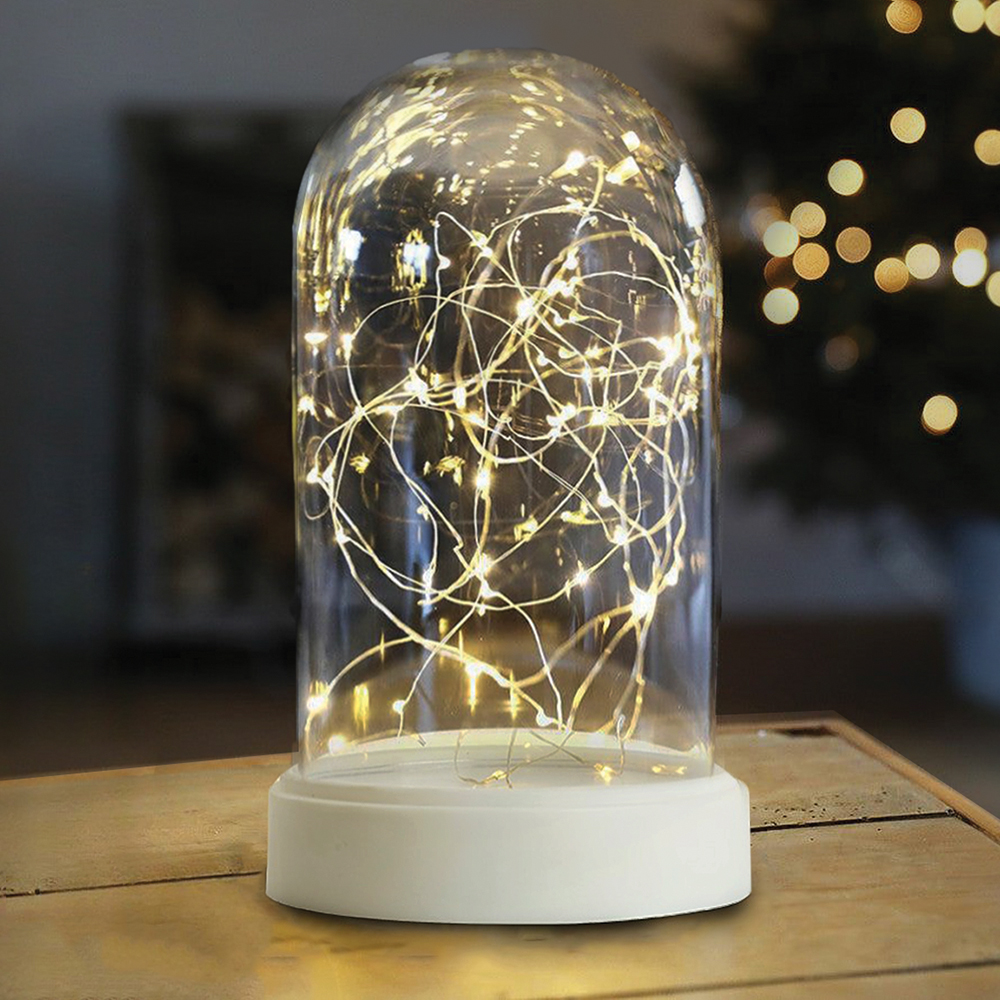 Световая фигура "Колба с Нитью Роса" 50LED 2700K, батарейки 3*АА, 23см, LT135 Световая фигура "Колба с Нитью Роса" 50LED 2700K, батарейки 3*АА, 23см, LT135