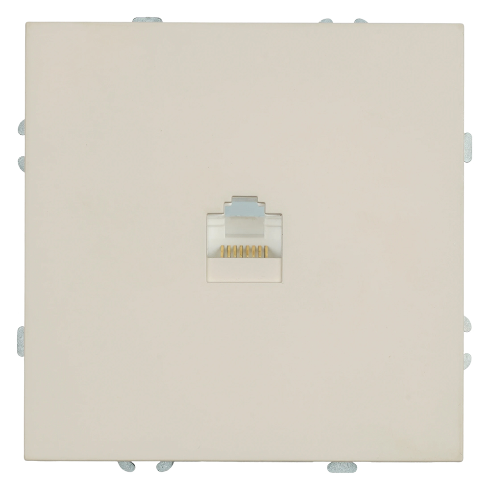 Розетка компьютерная 1-местная RJ-45 (механизм), серия Эмили, RST00-5117-08, кашемир, soft touch