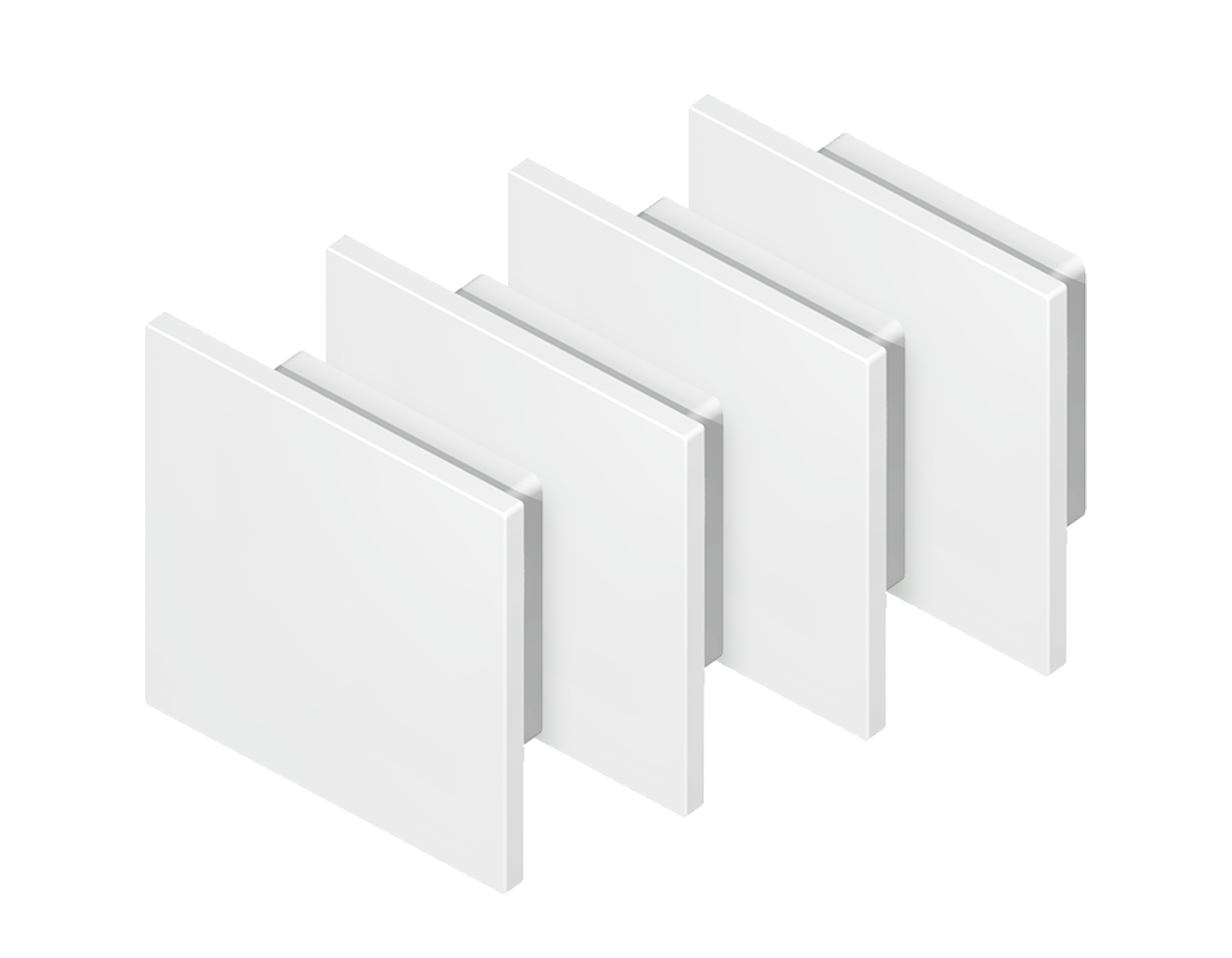 GP8461 WH белый 15.7*15.7