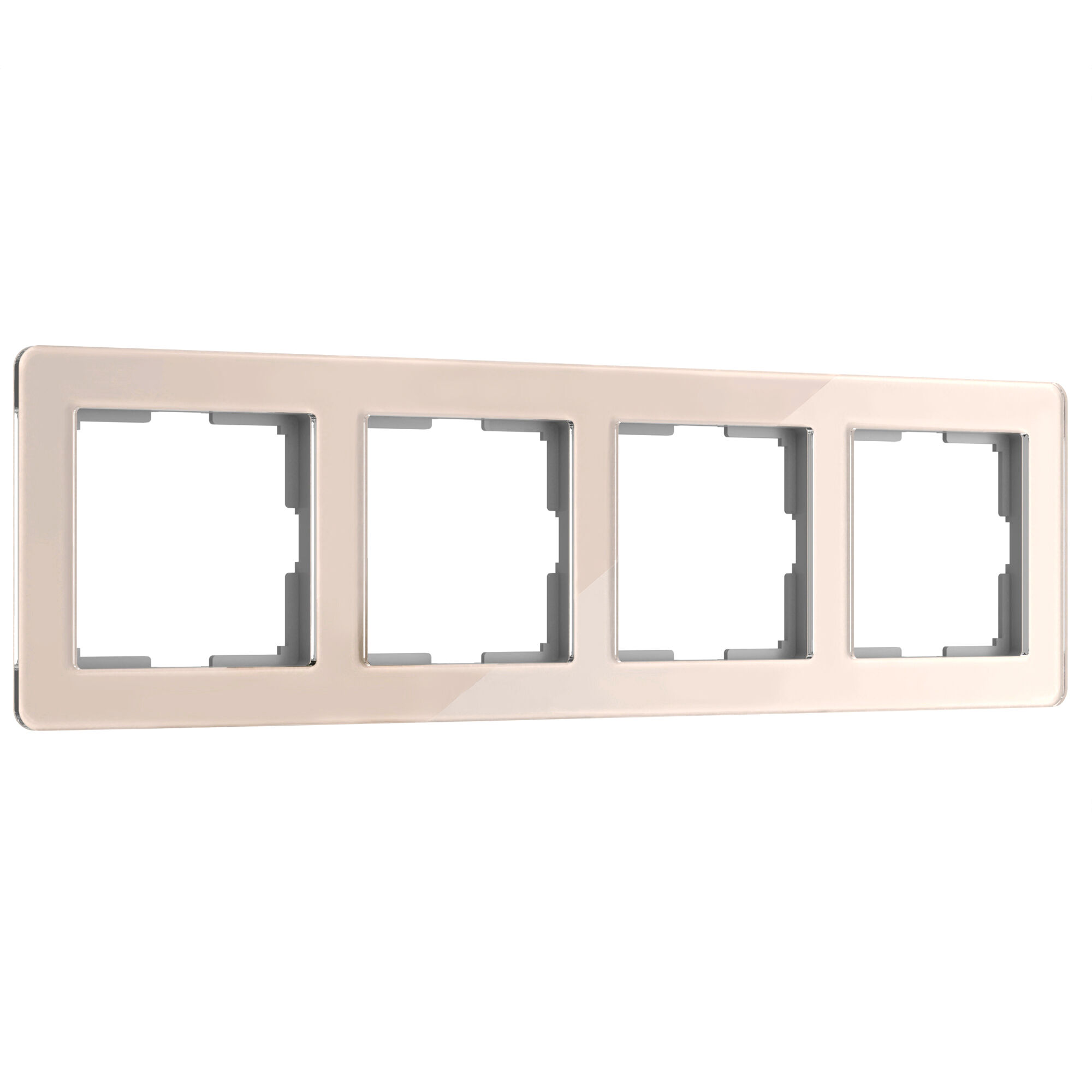 Рамка на 4 поста Werkel Acrylic  (айвори) W0042743