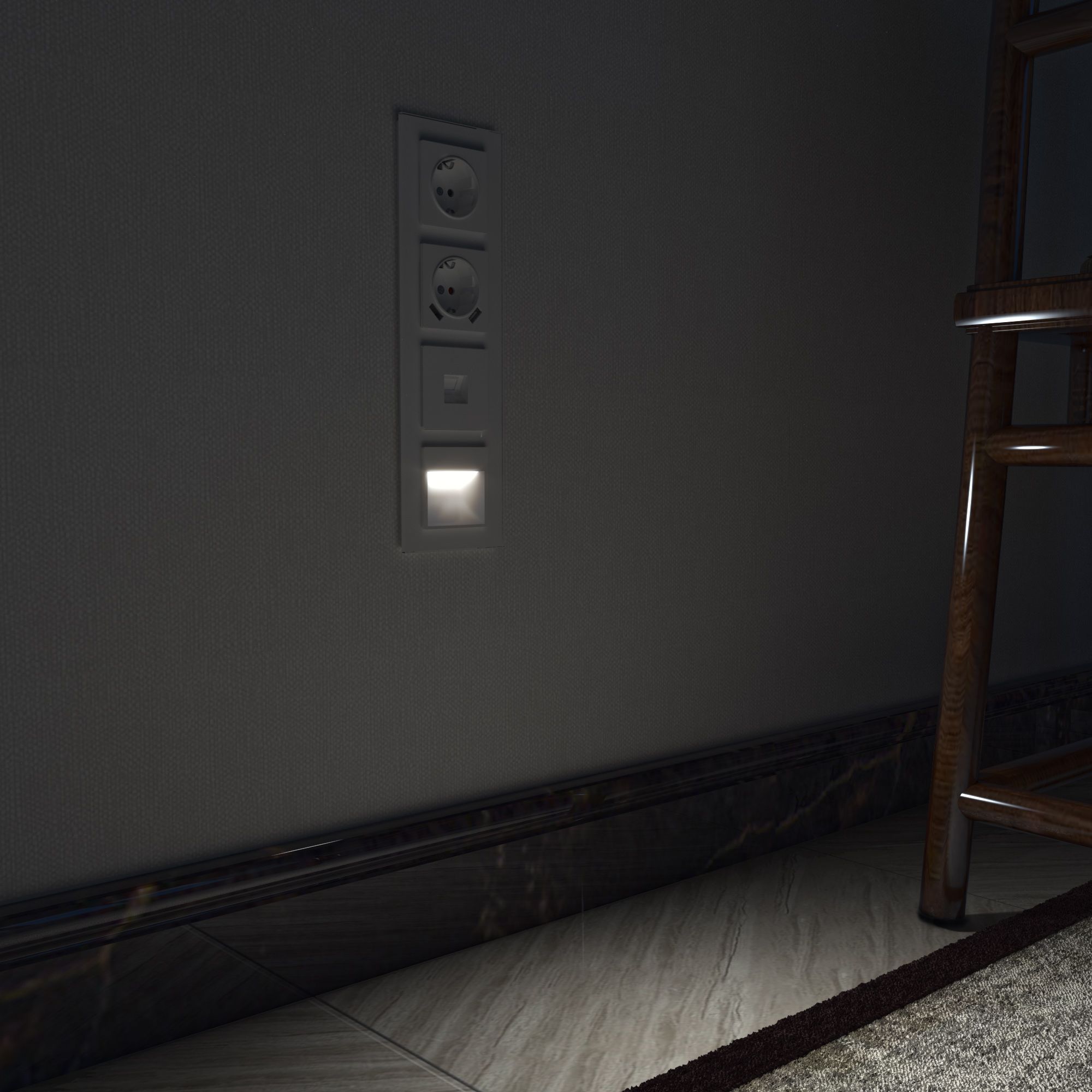 Встраиваемая LED подсветка Werkel 4000K IP20 (белый) WL01-BL-01-LED / W1154101 / a045376