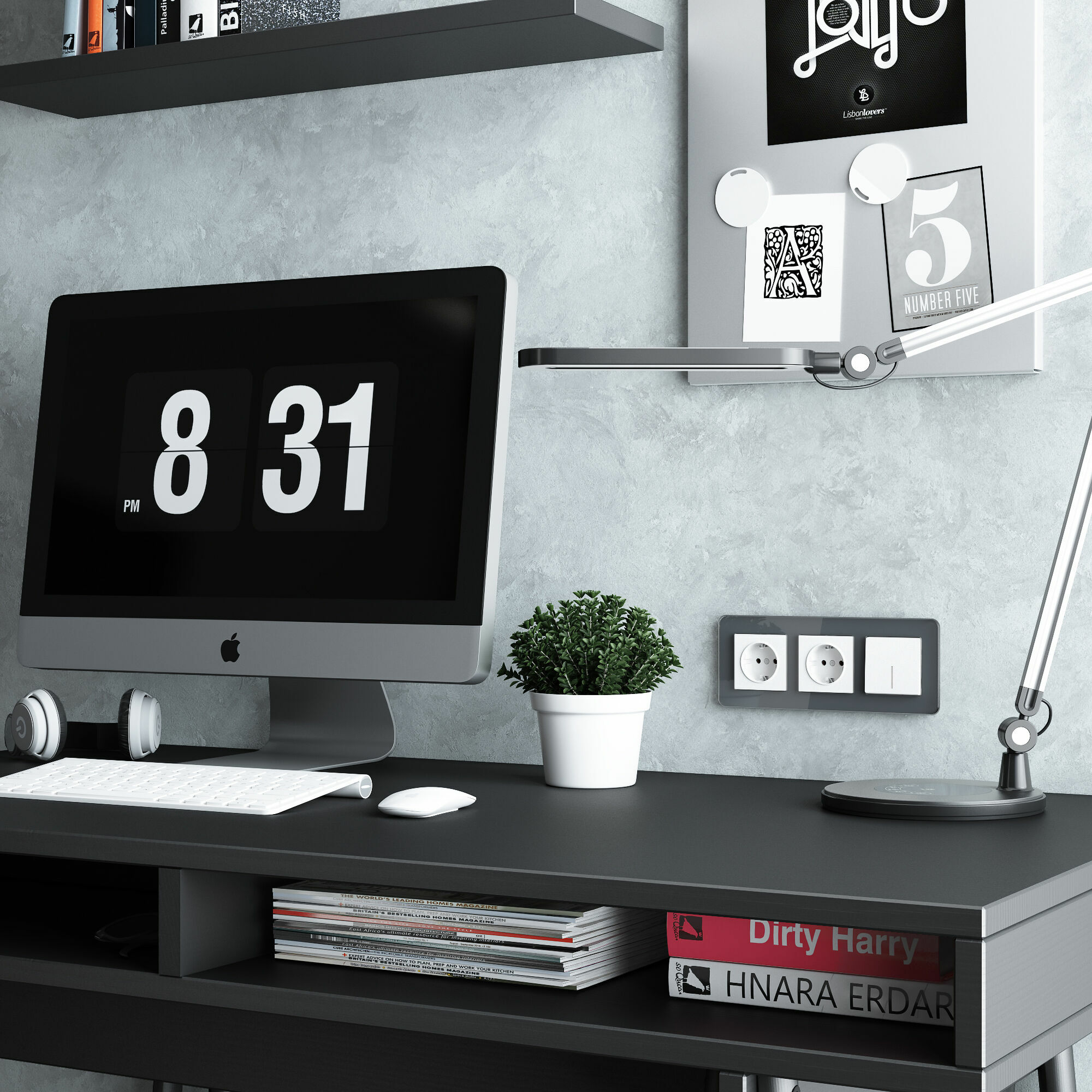 Розетка с заземлением Werkel (белый матовый) W1171061