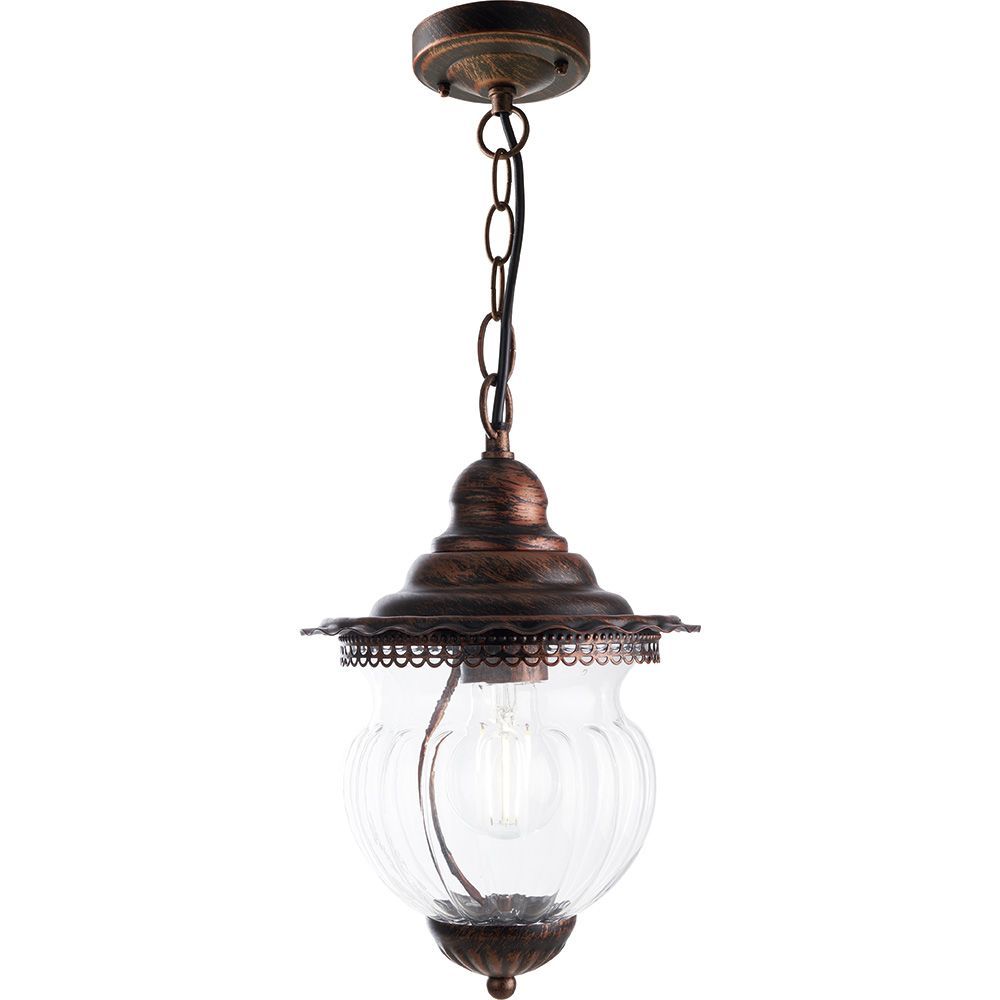 Светильник садово-парковый Feron PL595 на цепочке  60W 230V E27, коричневый