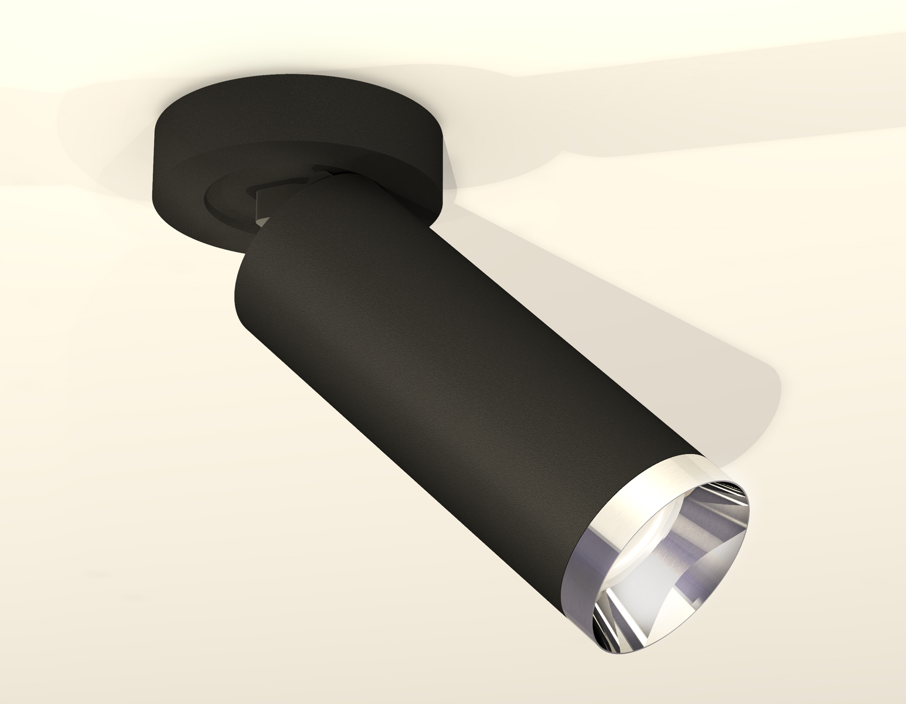 Накладной поворотный светильник XM6343202 SBK/PSL черный песок/серебро полированное MR16 GU5.3 (A2229, C6343, N6132)