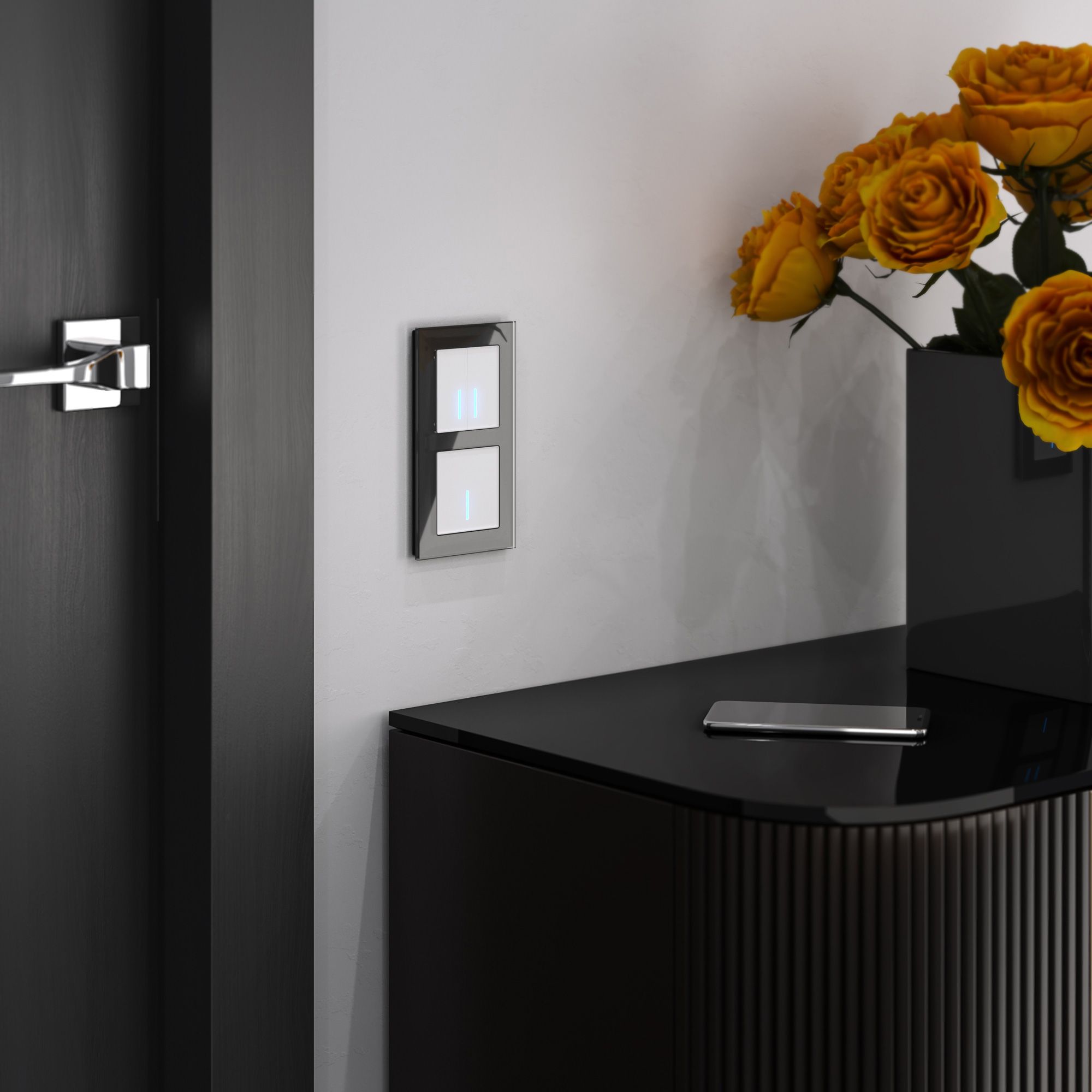 Сенсорный выключатель одноклавишный с управлением по Wi-Fi Werkel (белый) W4510601