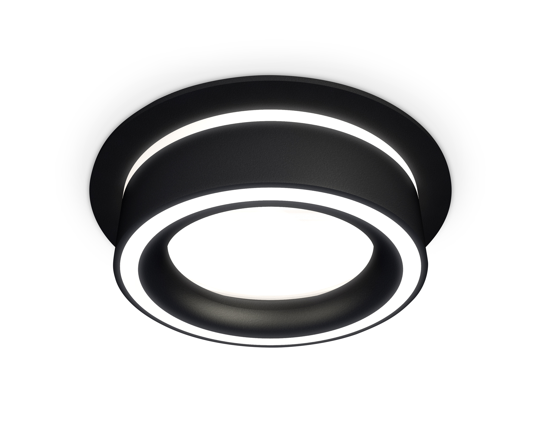 Встраиваемый светильник XC8051018 SBK/FR черный песок/белый матовый GX53 (C8051, N8434)