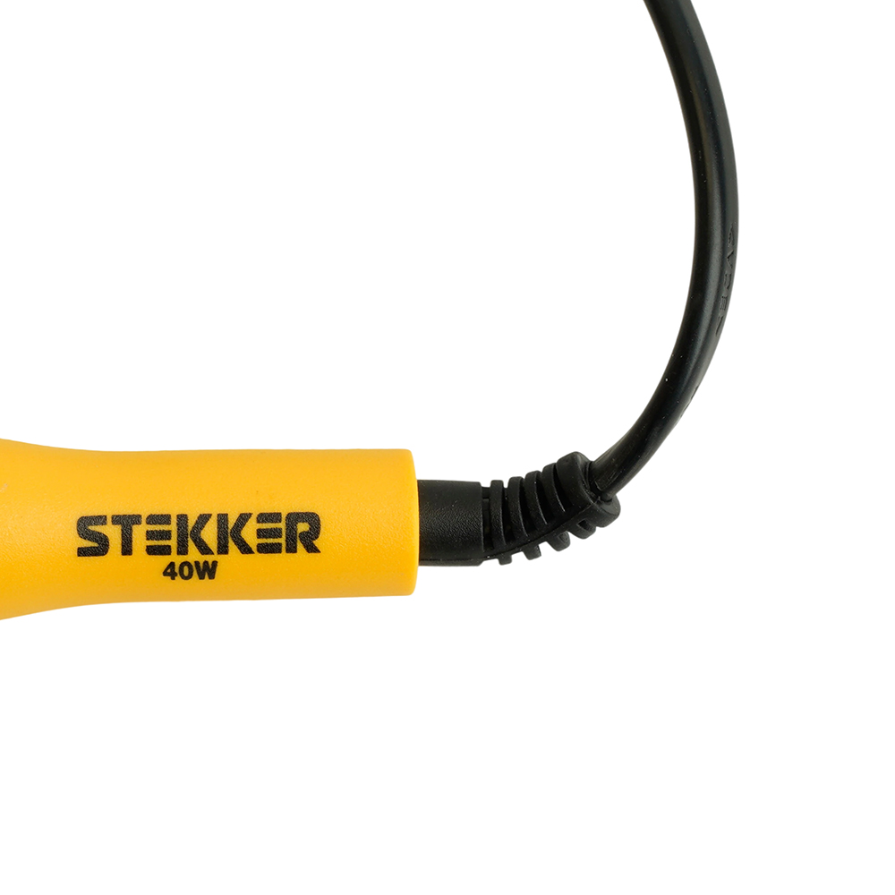 PLE201- 40 Паяльник 40W с кнопкой вкл., нихромовый нагреватель, долговечное жало, 230В