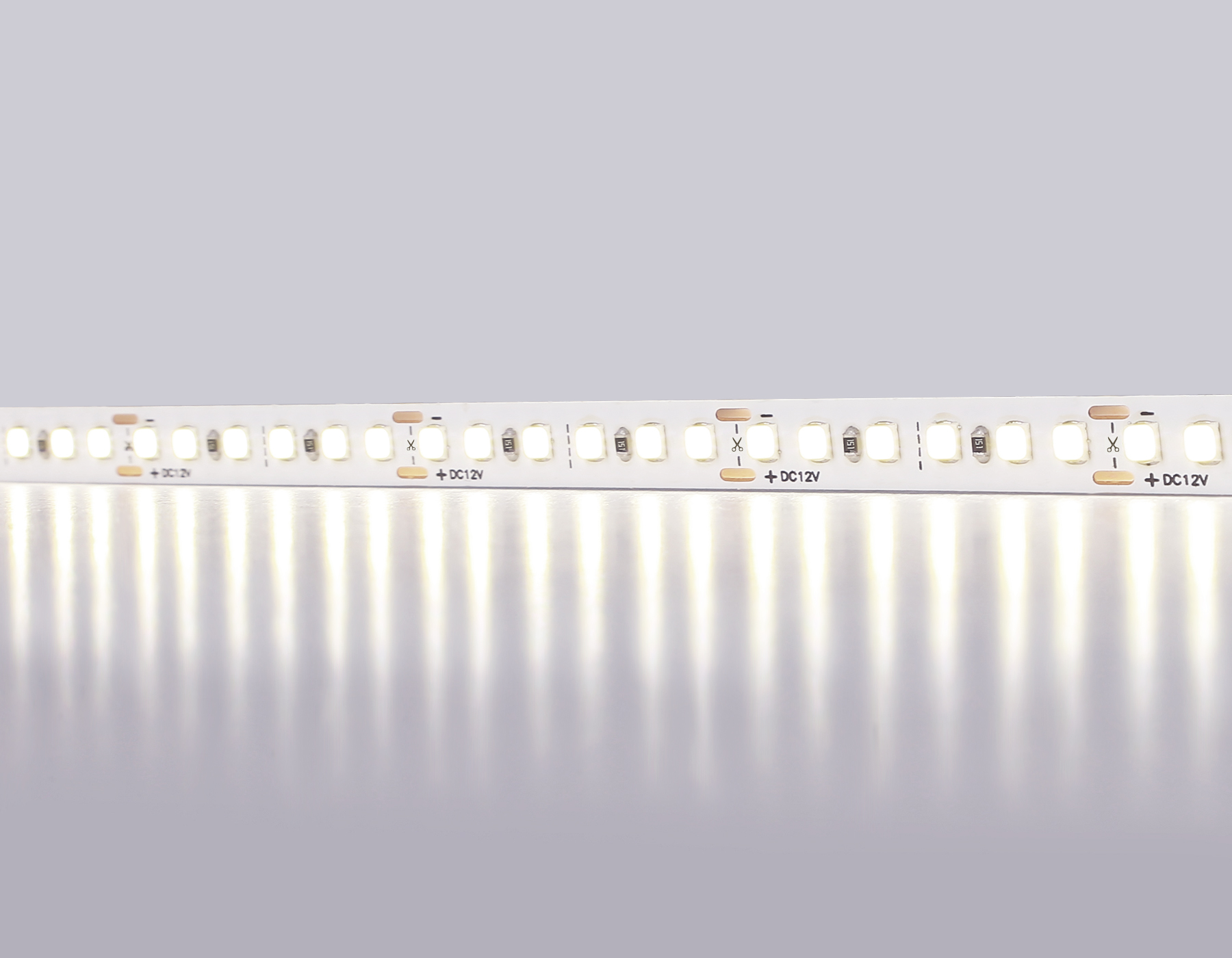 GS1302 2835 180Led/ 14.4W m/ 12V IP20 4500K/ 5000*8*1.2mm (2 конт.)