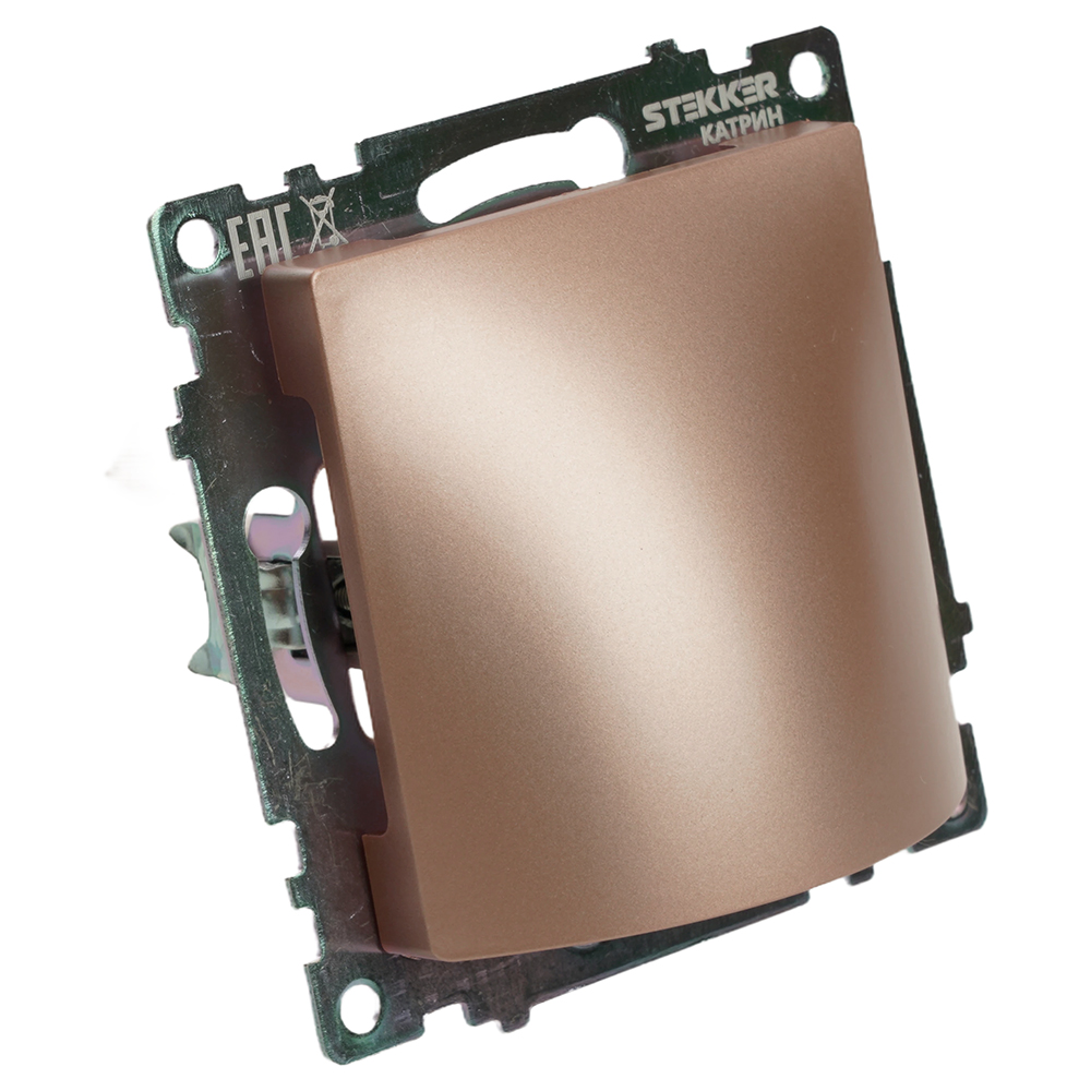 Кабельный вывод (механизм), STEKKER, серия Катрин, шампань, GLS00-7116-02