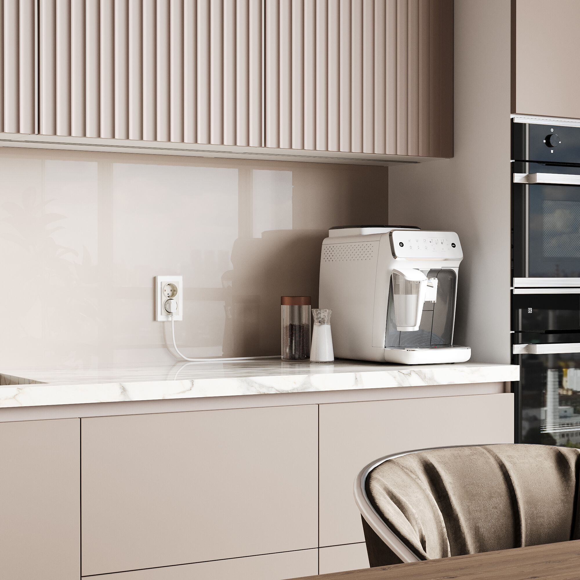 Розетка двойная с заземлением Werkel (айвори матовый) W1172062