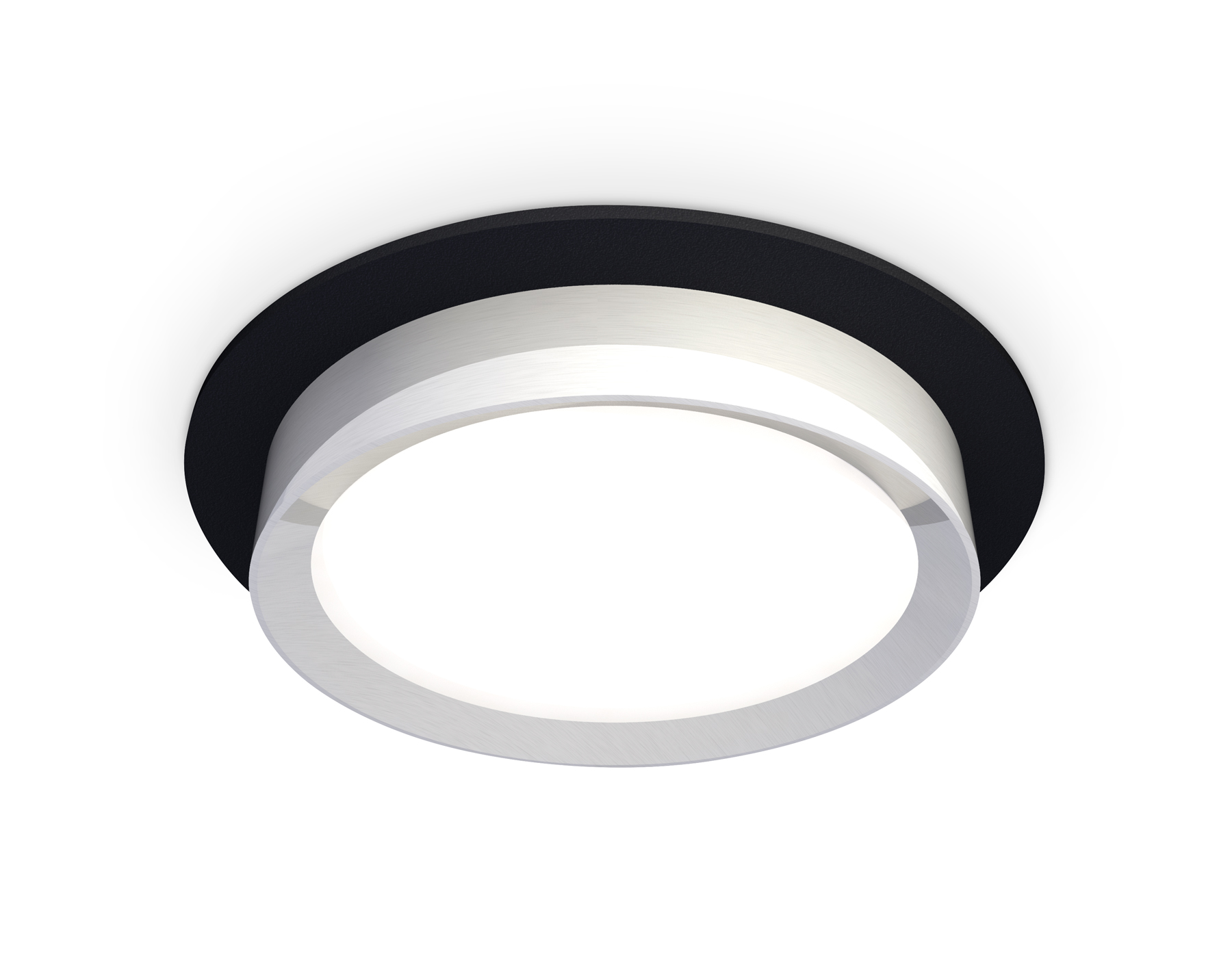 Встраиваемый светильник XC8051003 SBK/PSL черный песок/серебро полированное GX53 (C8051, N8118)