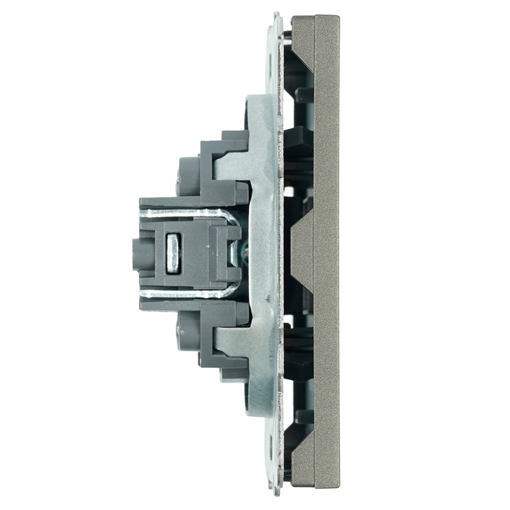 Заглушка (механизм), STEKKER, серия Эмили, RST00-5116-09, антрацит, soft touch