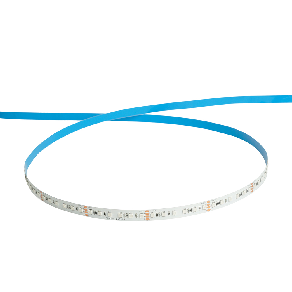 Светодиодная LED лента Feron LS501, 120SMD(5050)/м 11Вт/м 24V 5000*10*1.5мм RGB IP20