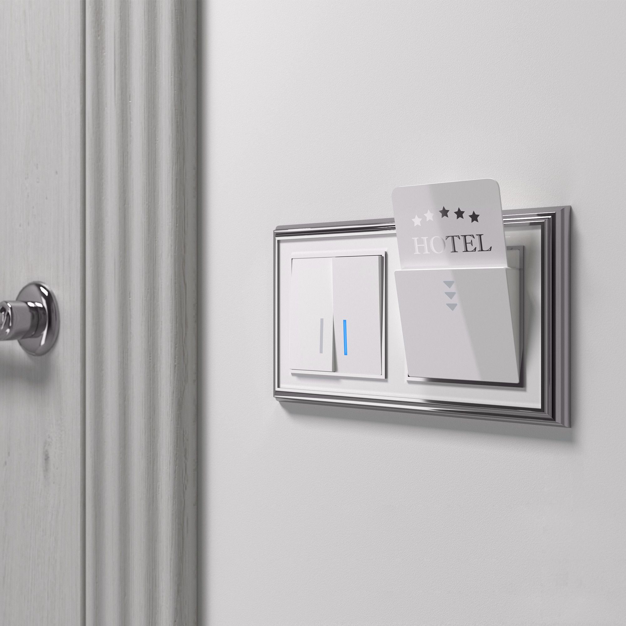 Рамка WERKEL Palacio на 2 поста (хром/белый) WL17-Frame-02 / W0021331 / a037693