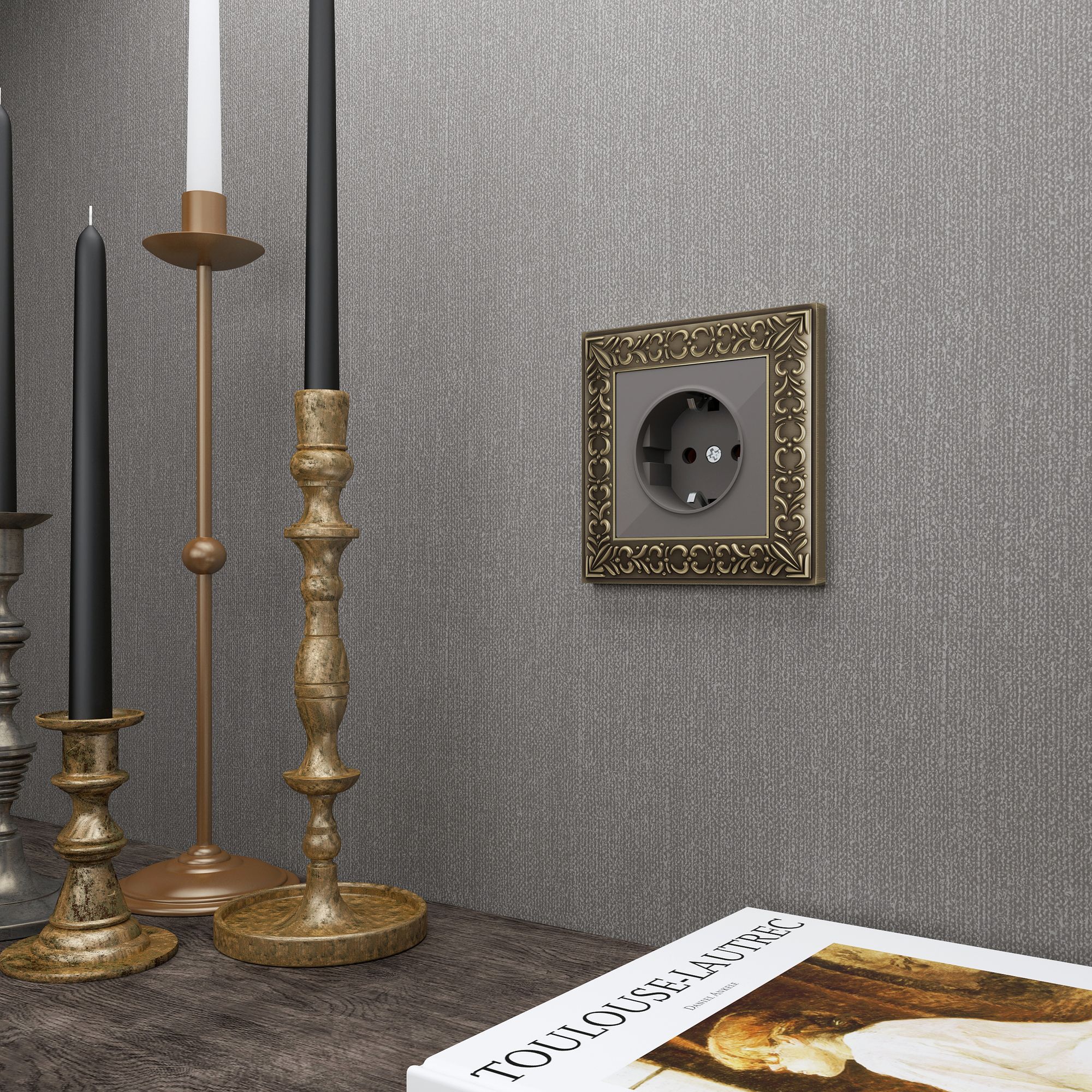 Рамка WERKEL Antik на 1 пост (бронза) WL07-Frame-01 / W0011512 / a029838