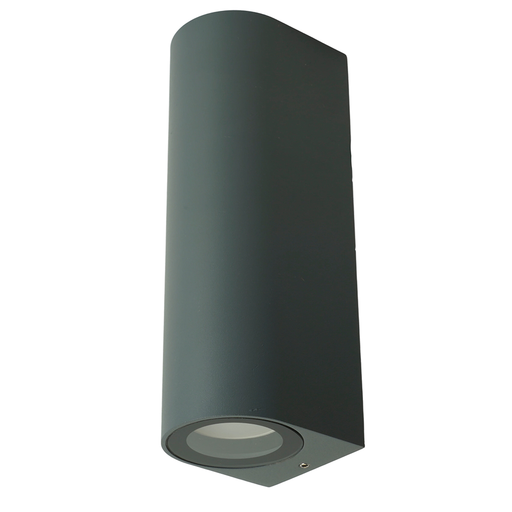 Светильник садово-парковый Feron DH024, на стену, 2*GU10 MR11 230V, серый