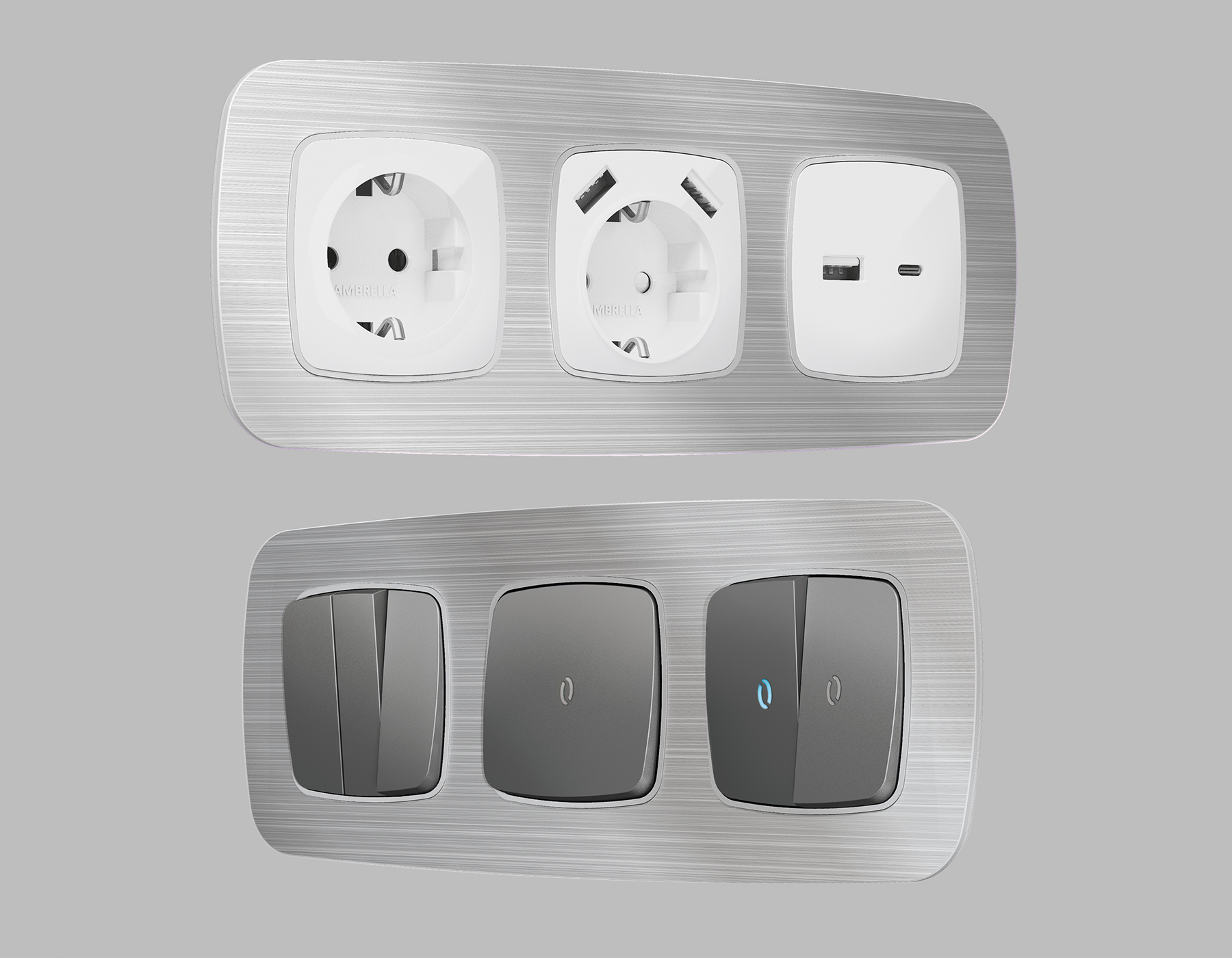 OF580103 Рамка OMEGA Radian (Серебро Металл шлифованный) 3-ая