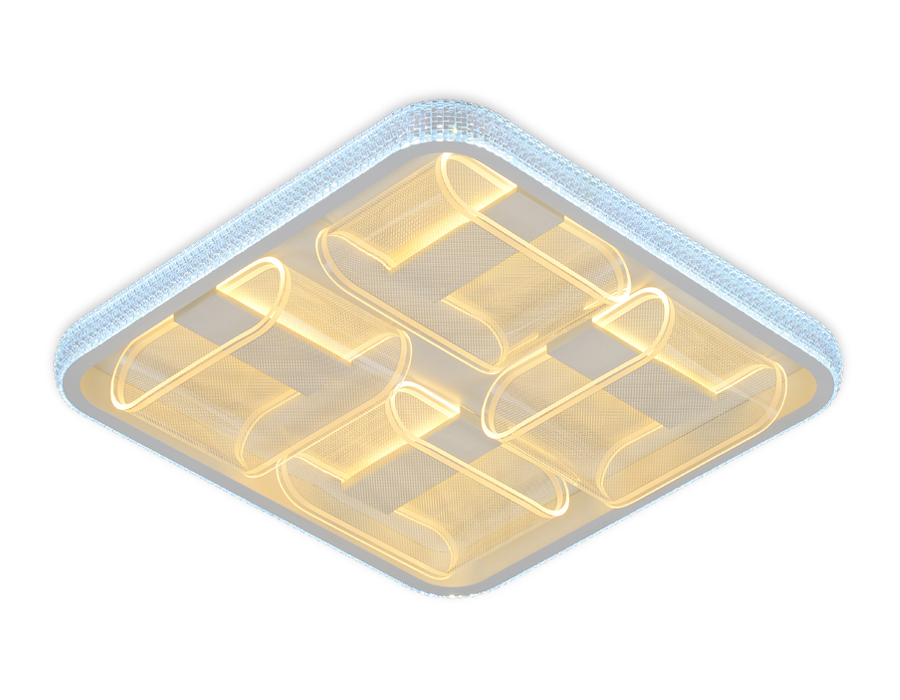 Потолочный светодиодный светильник Ambrella FA627 WH белый 126W  (ПДУ РАДИО 2.4)