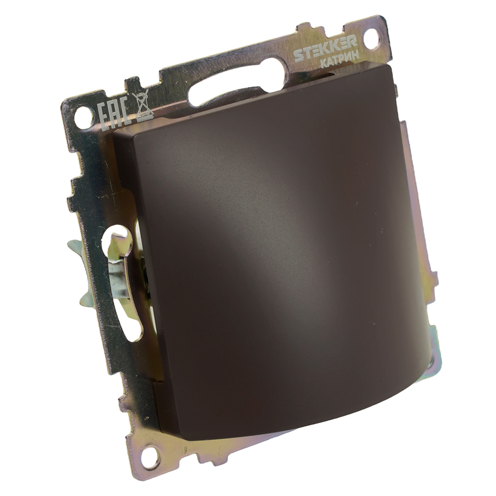 Кабельный вывод (механизм), STEKKER, серия Катрин, шоколад, GLS00-7116-04