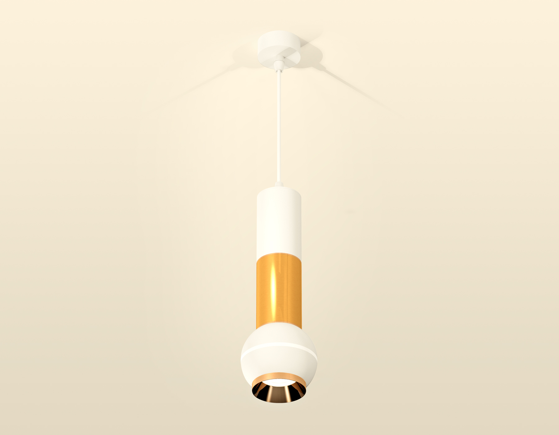 Подвесной светильник XP1101030 SWH/PYG белый песок/золото желтое полированное MR16 GU5.3 LED 3W 4200K