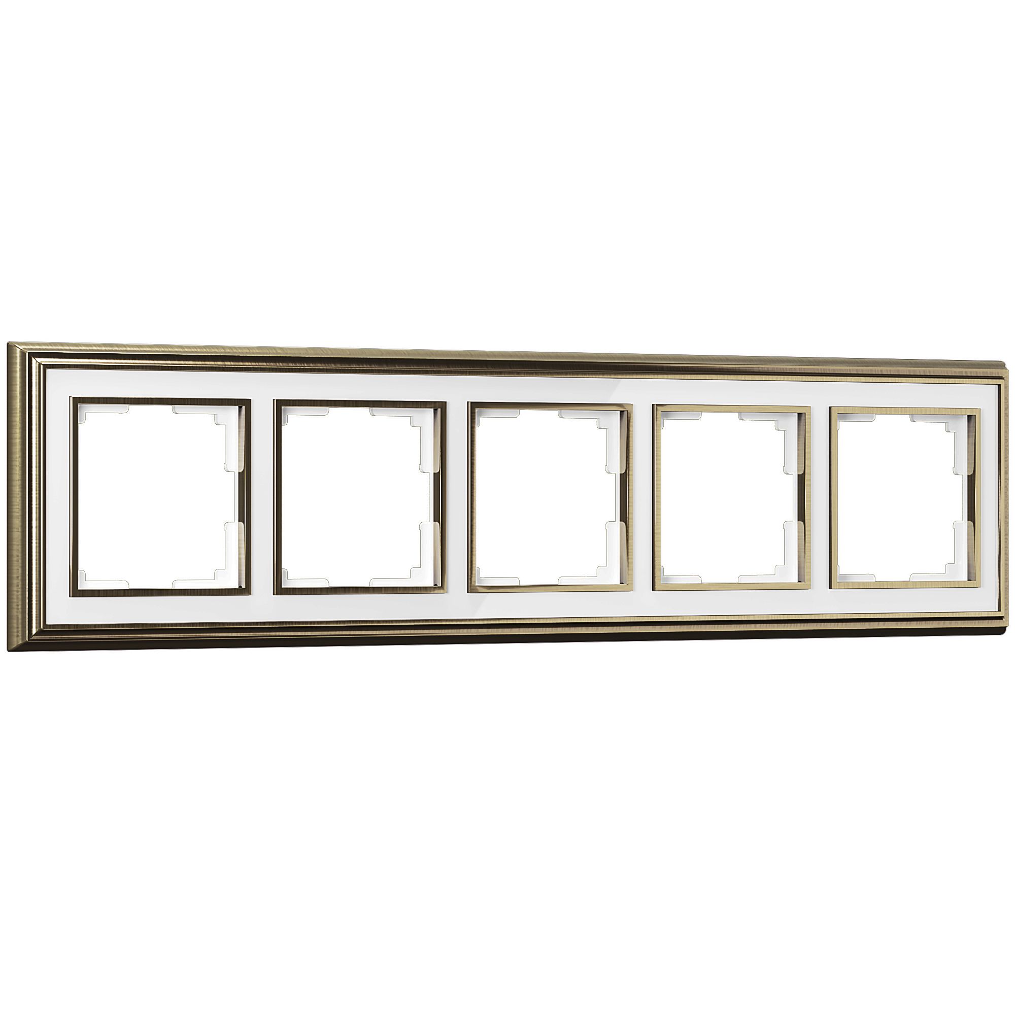 Рамка на 5 постов (Werkel Palacio бронза/белый) WL17-Frame-05