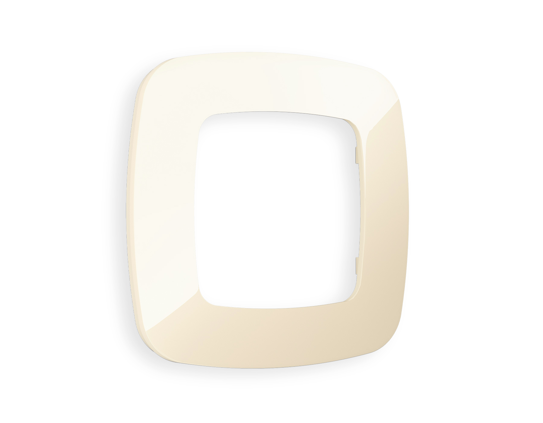 OF140301 Рамка OMEGA Ecta (Бежевый глянец) 1-ая