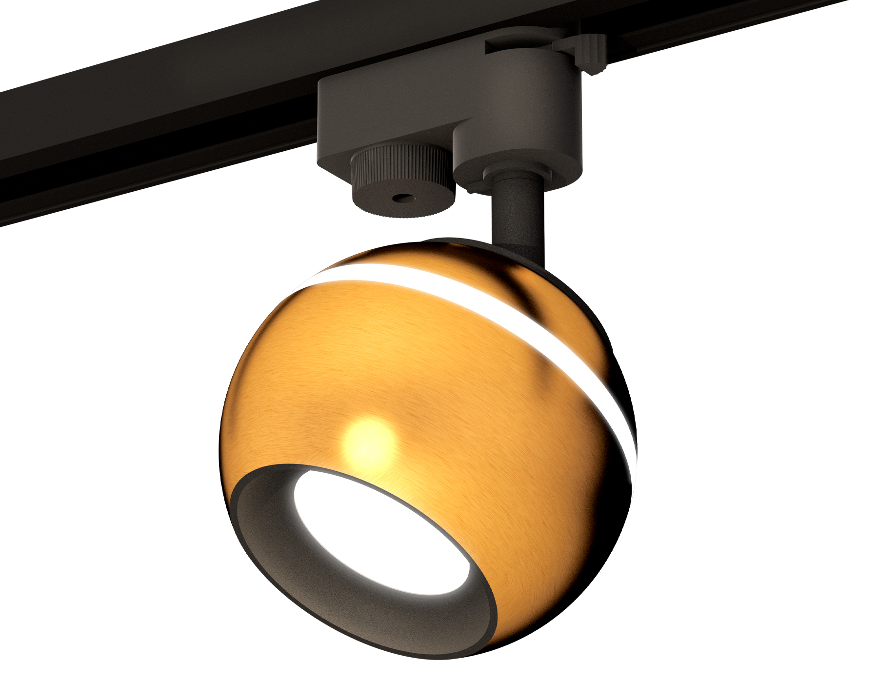 Трековый однофазный светильник XT1105001 PYG/SBK золото желтое полированное/черный песок MR16 GU5.3 LED 3W 4200K