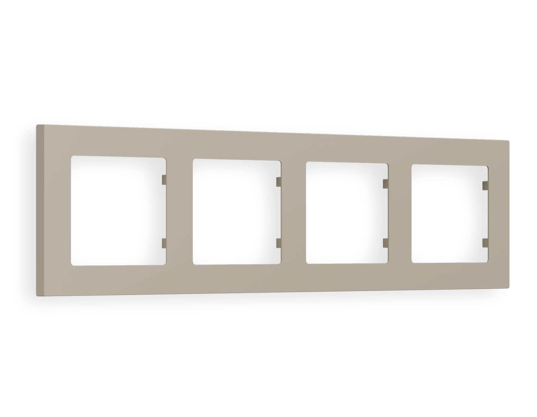 AF220364 Рамка ALFA Techno (Серо-бежевый матовый) 4-ая