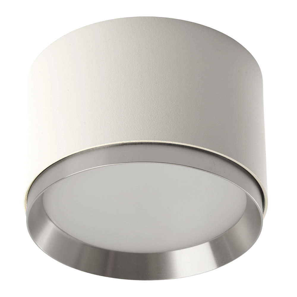 Светильник потолочный Feron Barrel DUET HL459  12W, 230V,GX53, белый + хром IP20